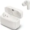 A white charging case with one earbud inside and another earbud shown separately, with the brand name visible on the case. Anteprima dell’immagine prodotto