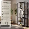 tectake® Standregal Venda inklusive Kippschutz, 85 x 35 x Produktbild-Vorschau 2