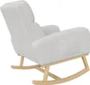 Fauteuil à bascule Fortuna Lai gris clair avec tissu Voir les images du produit 4