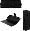 A black flip-style phone case is shown from multiple angles. Náhled obrázku produktu