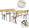 Set da giardino in legno con schienale "Lisbona" - 180 cm - Anteprima dell’immagine prodotto 3