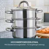 Cooks Professional Dampfgartopf aus Edelstahl, 3 Etagen | Produktbild-Vorschau 2