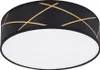 LED Deckenleuchte, schwarz, rund, goldfarben, 40 cm Produktbild-Vorschau 2