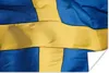 MuchoWow® Poster Nahaufnahme der Flagge von Schweden 120x80 Produktbild-Vorschau 1
