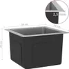 vidaXL Lavello artigianale da incasso in acciaio inox Anteprima dell’immagine prodotto 12