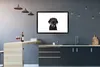 MuchoWow® MuchoWow® Gerahmtes Poster Hund - Schwarz - Produktbild-Vorschau 5