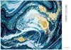 Diamondi - Diamond painting - BLAUE ABSTRAKTION, 40X50 cm, Produktbild-Vorschau 3