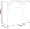 Scrivania grigia Sonoma 90x40x72 cm in materiale ligneo Anteprima dell’immagine prodotto 7