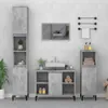 Waschbeckenunterschrank Betongrau 80x33x60 cm Holzwerkstoff Produktbild-Vorschau 2
