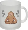 Ich atme ein... und raste aus Faultier Glas Tasse Produktbild-Vorschau 1