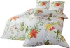 4tlg. Mikrofaser Bettwäsche Bettwäschegarnitur Blumenmotiv Produktbild-Vorschau 2