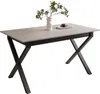 ARTON II ausziehbarer Tisch 140 cm, Schwarze Metalbeine X, Produktbild-Vorschau 3