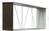 vidaXL Schowek na drewno opałowe Stal ocynkowana 330x84x152 Podgląd zdjęcia produktu 12