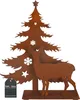 KOTARBAU® Weihnachtsbaum Weihnachtsdekoration 25 x 20cm Produktbild-Vorschau 1