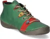 A single green shoe with colorful accents and laces is shown against a white background. Anteprima dell’immagine prodotto