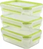 Emsa Clip&Close Frischhaltedosen 3er-Set 0,55 l, Grün Produktbild-Vorschau 3