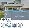 Stahlwandpool Set (7-teilig) hoch rund 550 x 120 cm, Stahl Produktbild-Vorschau 1