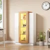 Merax LED-Vitrine mit Acrylfront und Glasablagen, Produktbild-Vorschau 1