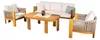 Sitzgruppe Sofa Couchtisch Sessel 4tlg. Set Gartenmöbel Produktbild-Vorschau 3