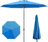 Sonnenschirm 3,5m rund blau Garten Balkon knickbar mit Produktbild-Vorschau 3