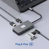 Rolio USB C Hub, Dual Monitor, 2x HDMI 4K, 2x USB-C, 3x USB Produktbild-Vorschau 3