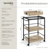 tectake® Servierwagen Worcester 65 x 41,5 x 87 cm Produktbild-Vorschau 6