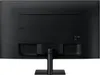 The back of a black Samsung monitor is shown, mounted on its stand. Produktbild-Vorschau