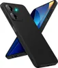 A black phone case is shown diagonally, with a phone screen visible underneath. Produktbild-Vorschau