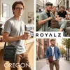 ROYALZ "Oregon" Leder Umhängetasche Herren Klein – Kompakte Produktbild-Vorschau 6