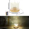 Krone LED -Nachtlicht, Wasserwelligkeitslicht, Kristall, Produktbild-Vorschau 7