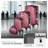 tectake® Hartschalenkoffer-Set Cleo 4-teilig, 3 Trolleys, 1 Produktbild-Vorschau 3
