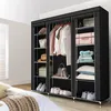Intirilife Faltschrank 150x175x45 cm in RABEN SCHWARZ - mit Produktbild-Vorschau 5