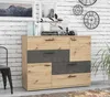 Kommode Sideboard SKIVE Optik Artisan Eiche / Betonoptik dunkelgrau Produktbild-Vorschau