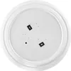 The underside of a white circular LED light fixture. Produktbild-Vorschau