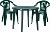 A dark green plastic garden table and two chairs. Anteprima dell’immagine prodotto