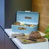 Echtwerk Brotkasten 'Retro' aus Metall, Farbe:Hellblau Produktbild-Vorschau 8