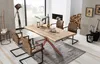 TPFLiving Tisch 160x90 cm Platte Mango, Gestell Metall Produktbild-Vorschau 2