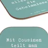 Mr. & Mrs. Panda Untersetzer für Gläser Spruch Cousine Produktbild-Vorschau 5