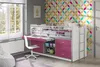 Hochbett Bonny, Weiß / Fuchsia Produktbild-Vorschau 2