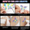 UV Neon Tattoos, 20 Blätter Temporäre Schminke für Produktbild-Vorschau 7