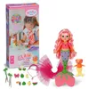 BABY born Glam Up Sunshine Meerjungfrau mit rosa Haaren & Produktbild-Vorschau 1