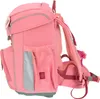 Side view of a pink backpack. Voir les images du produit