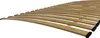 A close-up, angled view of a wooden bed slat base against a white background. Produktbild-Vorschau