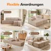 COMHOMA Ecksofa mit Schlaffunktion, 228cm Corduroy Produktbild-Vorschau 9