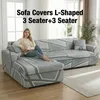 Sofa Überzug Couch Überzug 2er Set für Ecksofa L-Form Produktbild-Vorschau 1