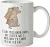 Mr. & Mrs. Panda Tasse Papa Bär - Weiß - Geschenk, Produktbild-Vorschau 1