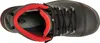 A top-down view of a black hiking boot with red accents. Náhľad obrázku produktu