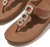 FITFLOP FitFlop Fino Crystal-Chain Leather Toe-Post Sandals Produktbild-Vorschau 5