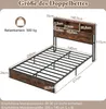 A diagram showing the dimensions of a double bed frame with a headboard. Náhled obrázku produktu