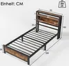 okwish Metallbett Einzelbett 90 x 200 cm mit Produktbild-Vorschau 2
